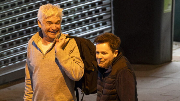 Phillip Schofield 'on comeback trail' as he’s seen laughing with Declan Donnelly