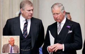 King Charles with Prince Andrew