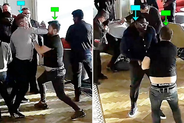 Shocking moment Roy Keane & Micah Richards get in 'heated argument with fan'