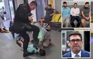 Vid of cop kicking man in Manchester Airport is 'not clear cut', says mayor